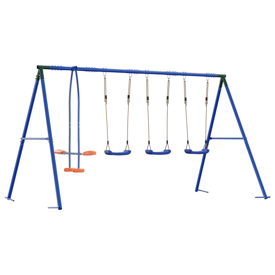 Buiten Schommelset Meerkleurig 330 x 185 x 185 cm Staal en PE