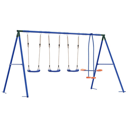 Buiten Schommelset Meerkleurig 330 x 185 x 185 cm Staal en PE