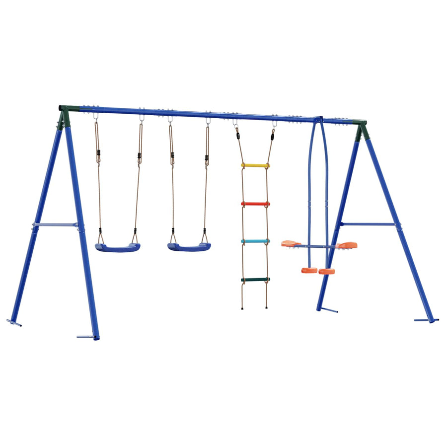 Buiten Schommelset Meerkleurig 330 x 185 x 185 cm Staal en PE