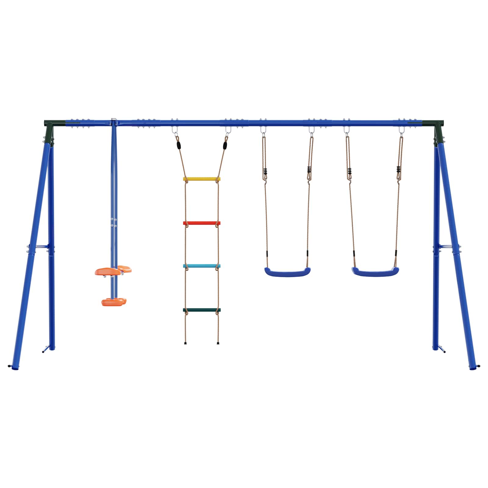 Buiten Schommelset Meerkleurig 330 x 185 x 185 cm Staal en PE