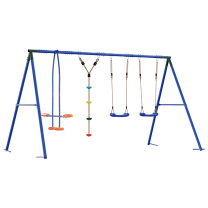 Buiten Schommelset Meerkleurig 330 x 185 x 185 cm Staal en PE