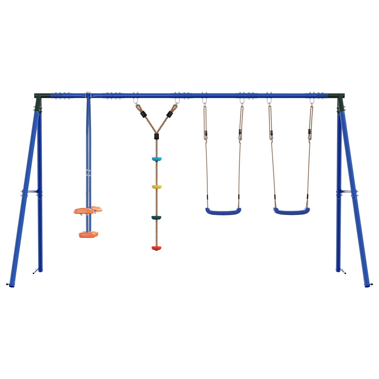 Buiten Schommelset Meerkleurig 330 x 185 x 185 cm Staal en PE