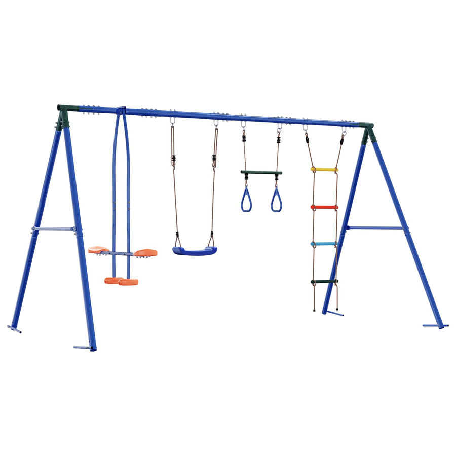 Buiten Schommelset Meerkleurig 330 x 185 x 185 cm Staal en PE