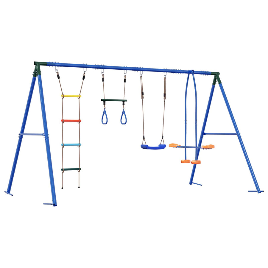 Buiten Schommelset Meerkleurig 330 x 185 x 185 cm Staal en PE