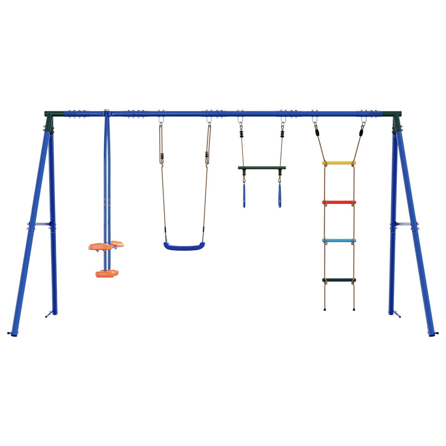 Buiten Schommelset Meerkleurig 330 x 185 x 185 cm Staal en PE