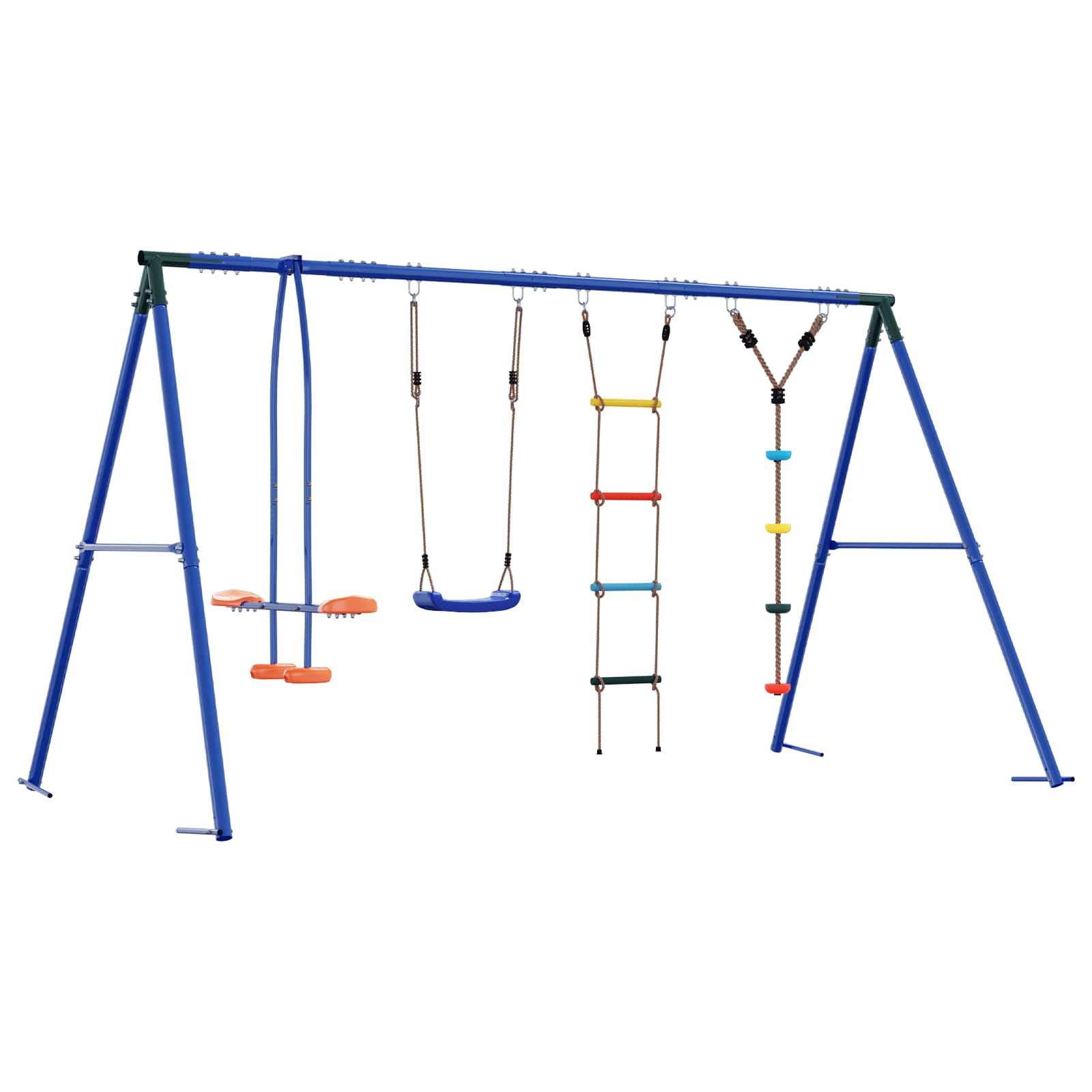 Buiten Schommelset Meerkleurig 330 x 185 x 185 cm Staal en PE