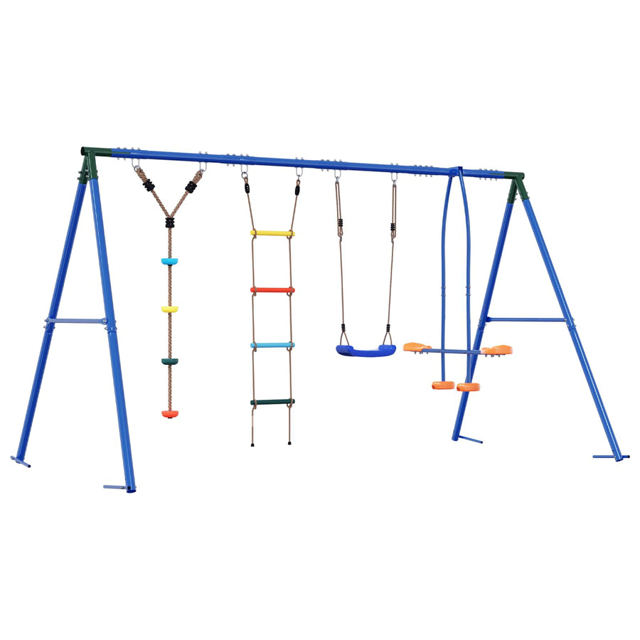 Buiten Schommelset Meerkleurig 330 x 185 x 185 cm Staal en PE