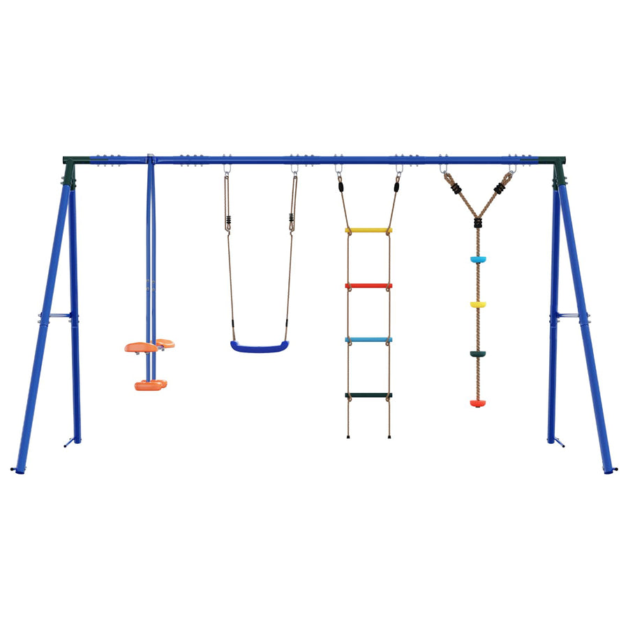 Buiten Schommelset Meerkleurig 330 x 185 x 185 cm Staal en PE