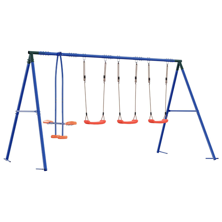 Buiten Schommelset Meerkleurig 330 x 185 x 185 cm Staal en PE