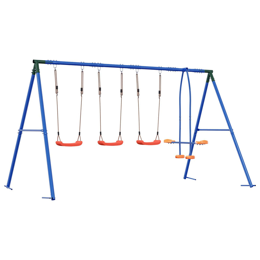 Buiten Schommelset Meerkleurig 330 x 185 x 185 cm Staal en PE