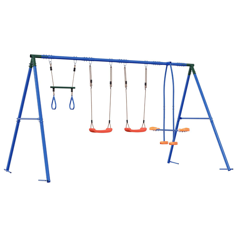 Buiten Schommelset Meerkleurig 330 x 185 x 185 cm Staal en PE