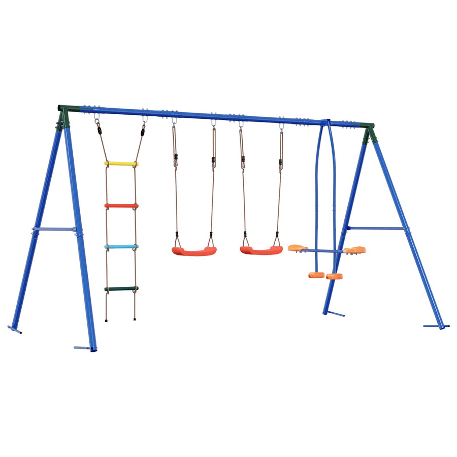 Buiten Schommelset Meerkleurig 330 x 185 x 185 cm Staal en PE