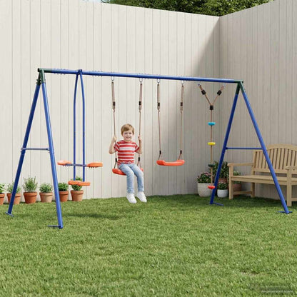 Buiten Schommelset Meerkleurig 330 x 185 x 185 cm Staal en PE