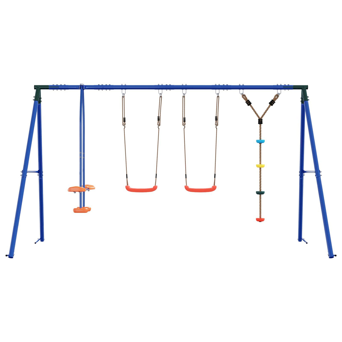 Buiten Schommelset Meerkleurig 330 x 185 x 185 cm Staal en PE