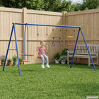 Schommelset kinderen 330x185x185 cm staal PE meerkleurig