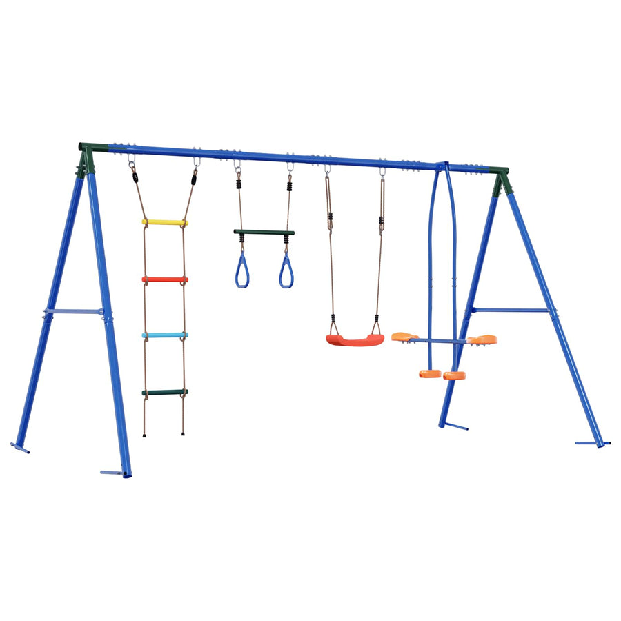 Buiten Schommelset Meerkleurig 330 x 185 x 185 cm Staal en PE