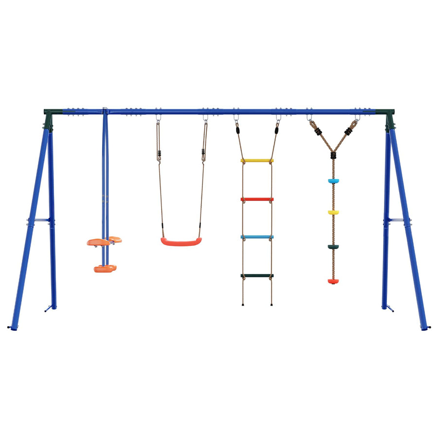 Buiten Schommelset Meerkleurig 330 x 185 x 185 cm Staal en PE
