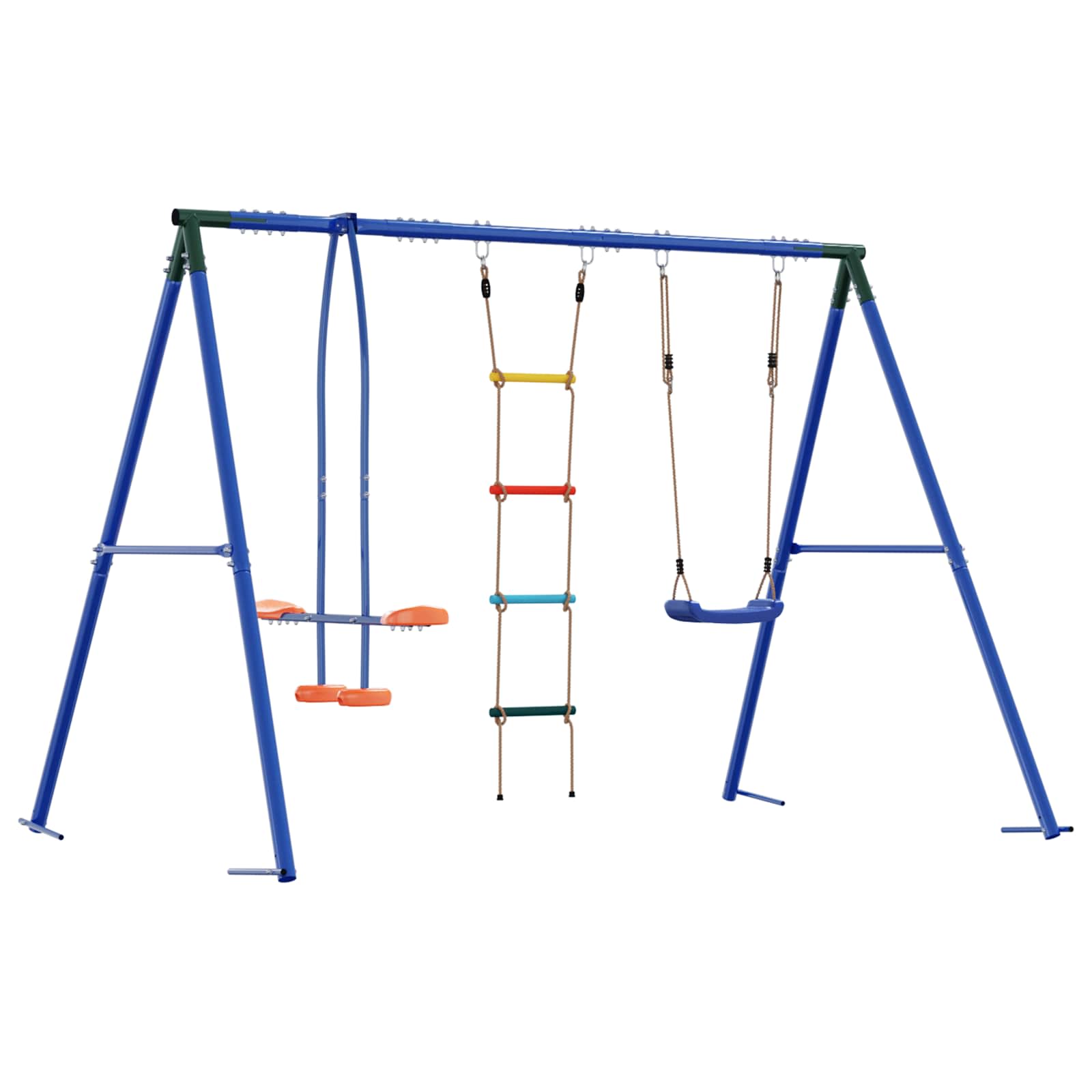 Buiten Schommelset Meerkleurig 263 x 185 x 185 cm Staal en PE