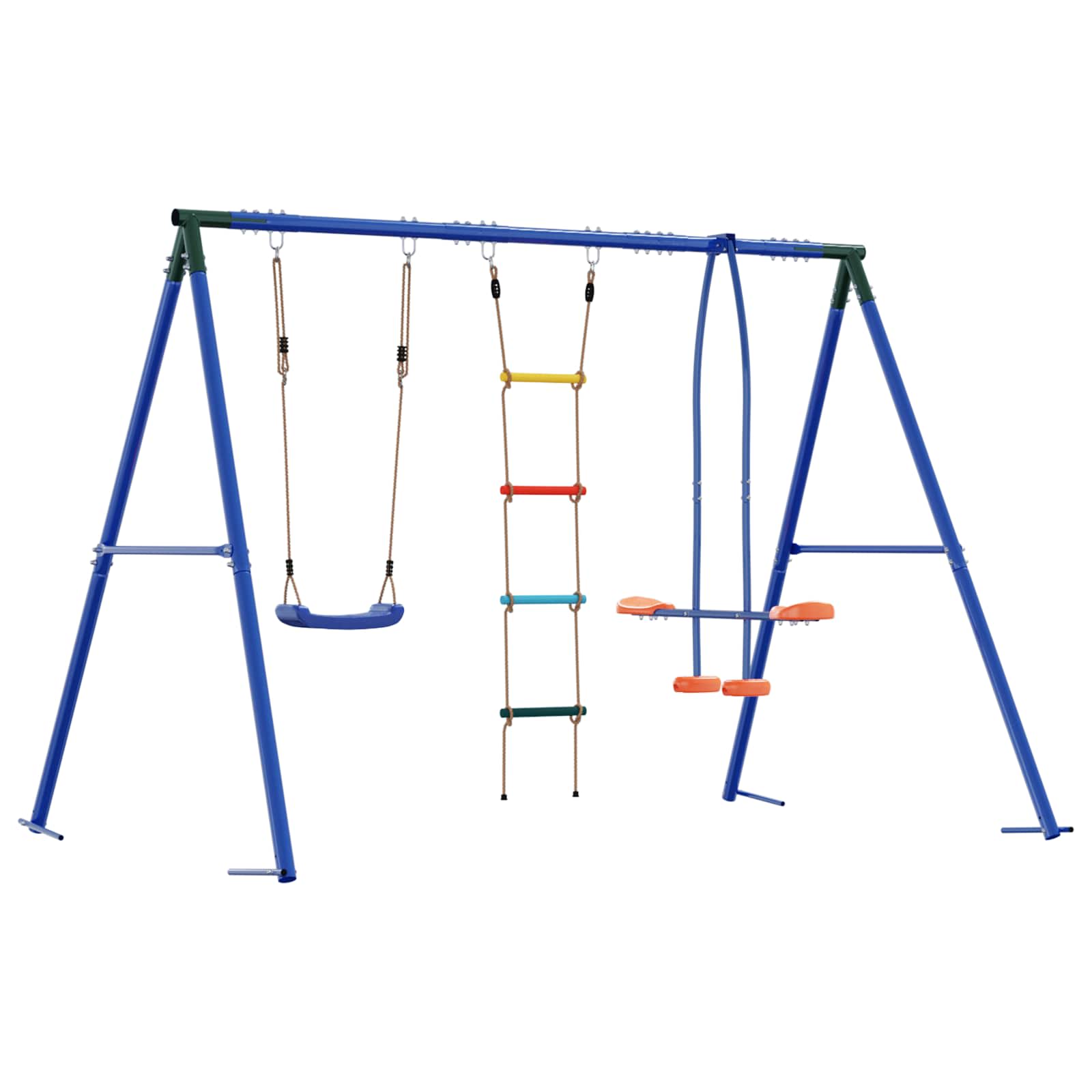 Buiten Schommelset Meerkleurig 263 x 185 x 185 cm Staal en PE