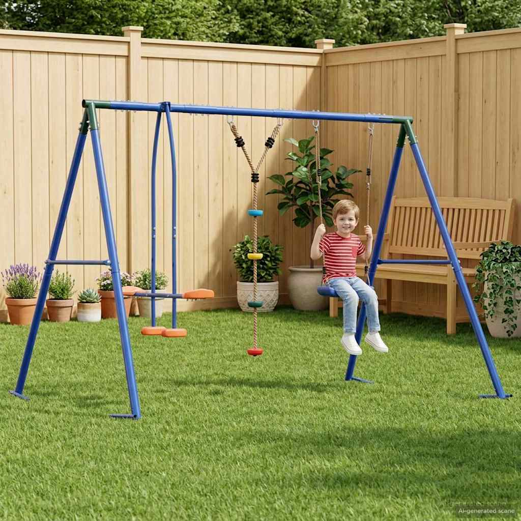 Buiten Schommelset Meerkleurig 263 x 185 x 185 cm Staal en PE