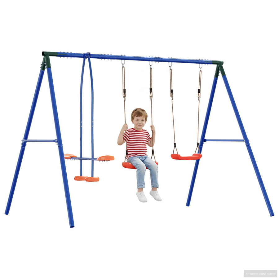Buiten Schommelset Multikleur 263 x 185 x 185 cm Staal en PE
