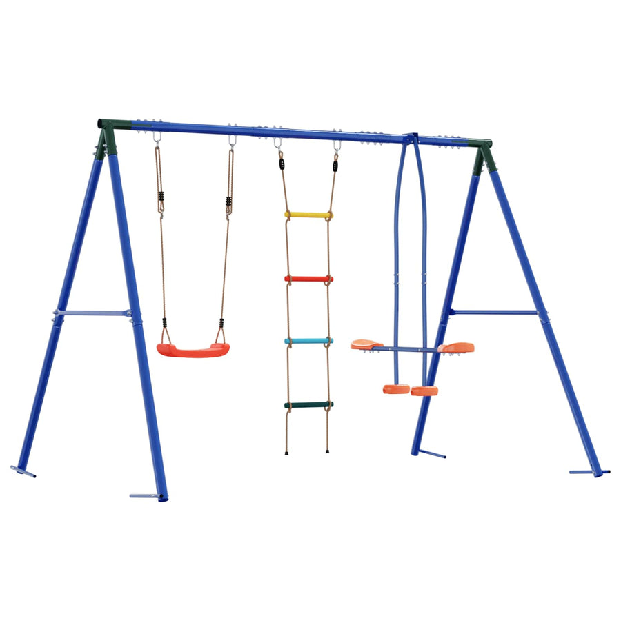 Buiten Schommelset Meerkleurig 263 x 185 x 185 cm Staal en PE