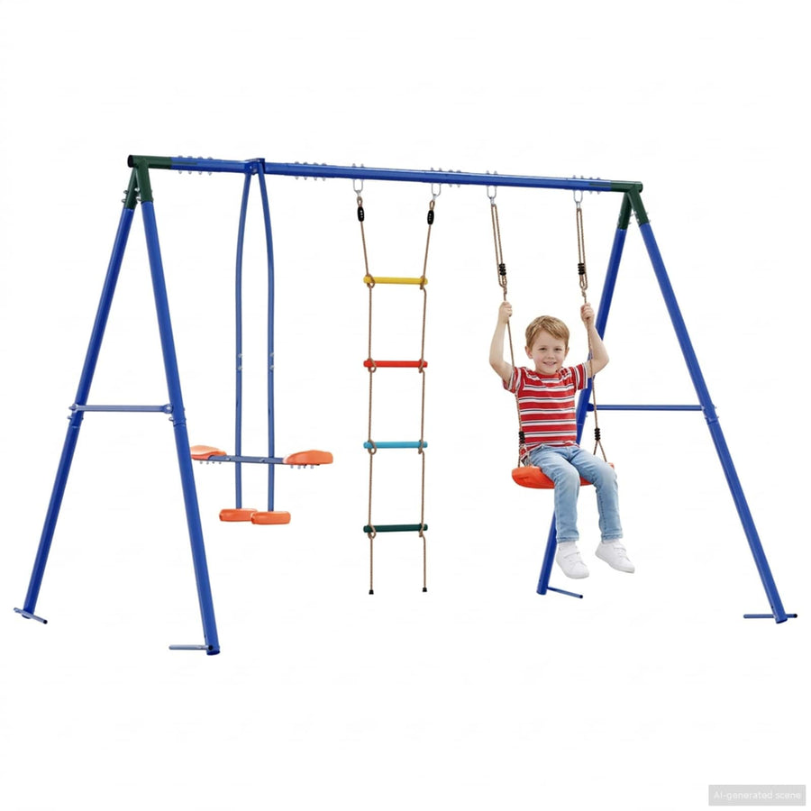 Buiten Schommelset Meerkleurig 263 x 185 x 185 cm Staal en PE