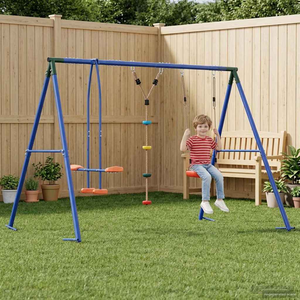 Buiten Schommelset Meerkleurig 263 x 185 x 185 cm Staal en PE