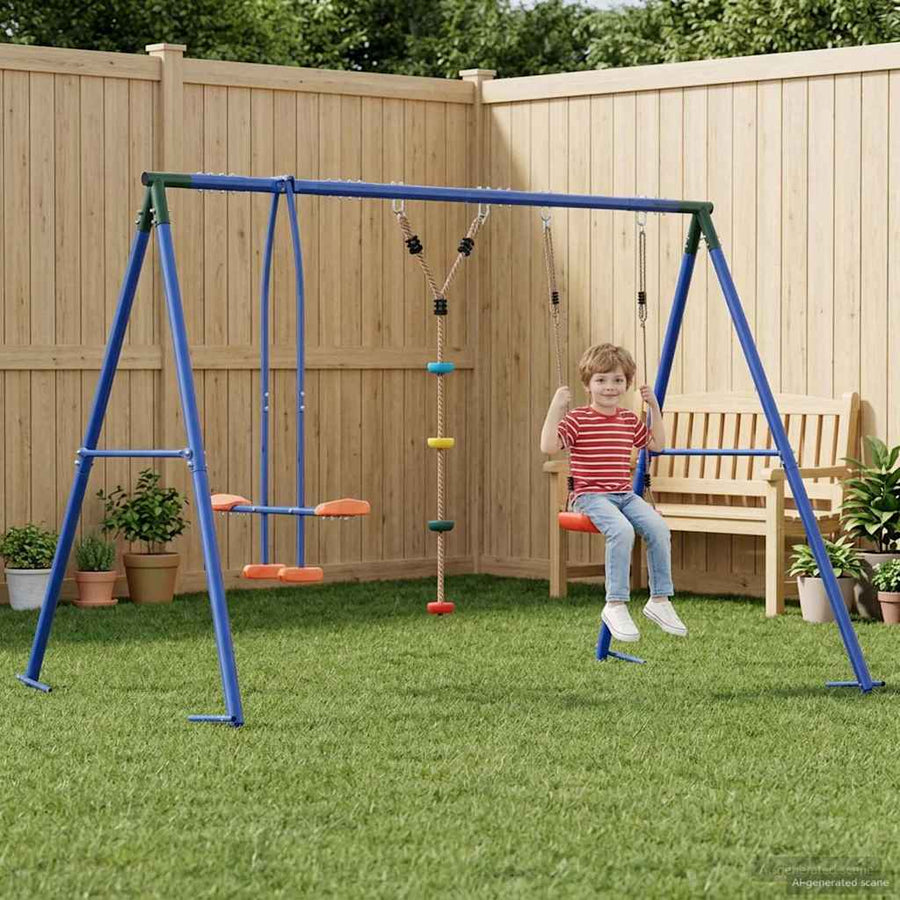 Buiten Schommelset Meerkleurig 263 x 185 x 185 cm Staal en PE