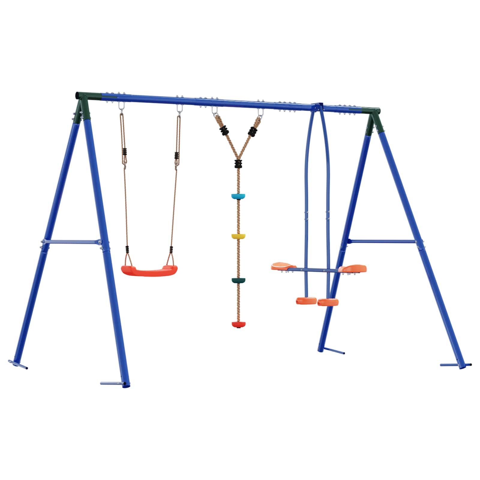 Buiten Schommelset Meerkleurig 263 x 185 x 185 cm Staal en PE