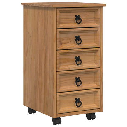 Rolkast met lades CORONA Massief grenenhout en engineered wood