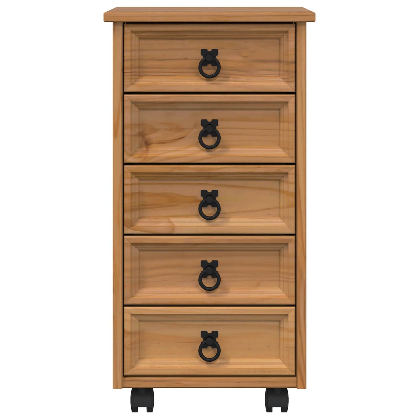 Rolkast met lades CORONA Massief grenenhout en engineered wood