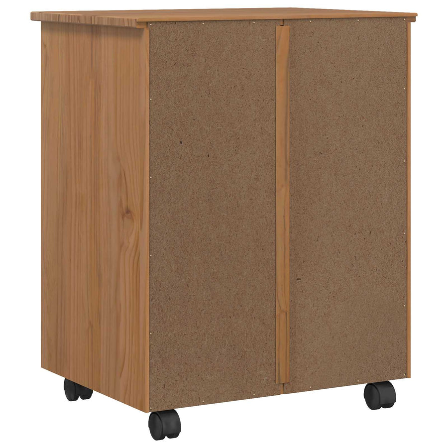 Rolkast met lades CORONA Massief grenenhout en engineered wood