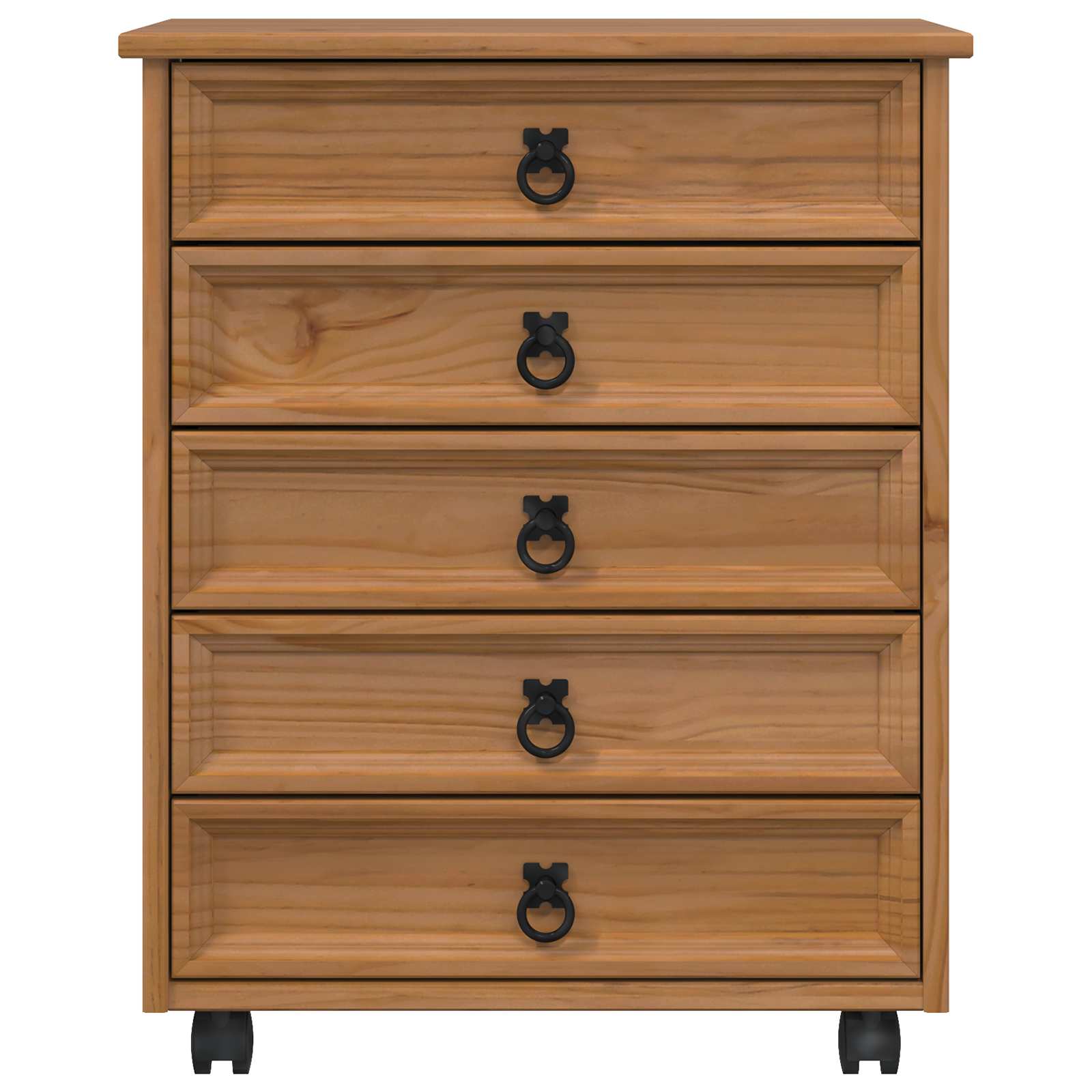 Rolkast met lades CORONA Massief grenenhout en engineered wood