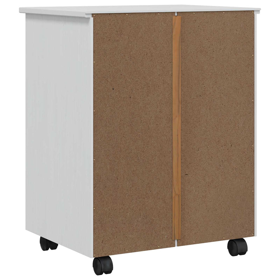Rolkast met lades CORONA Massief grenenhout en engineered wood