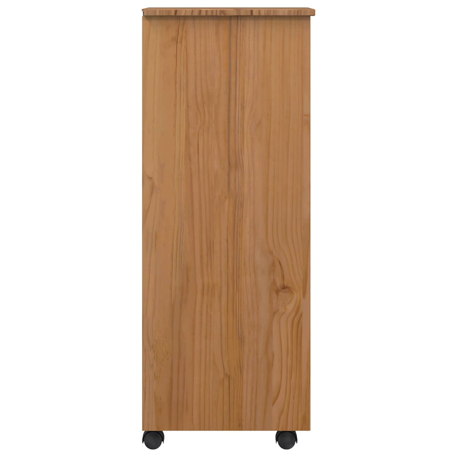 Rolkast met lades CORONA Massief grenenhout en engineered wood