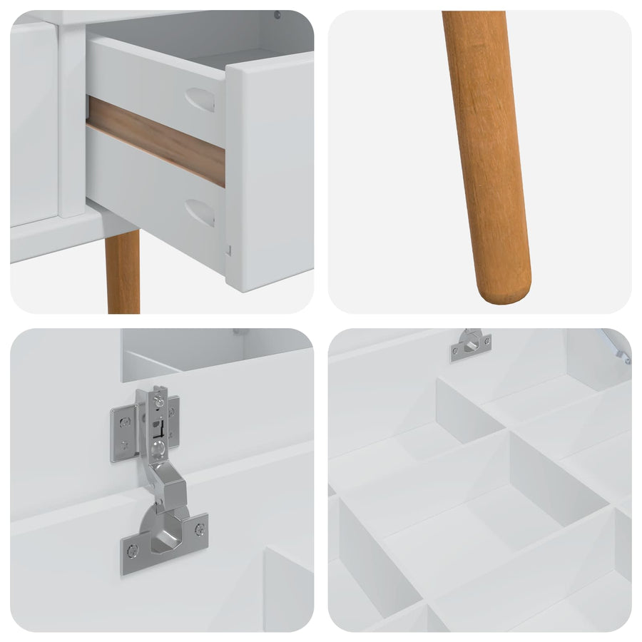 Plafondtafel FAUSKE Wit 76 x 50 x 78 cm