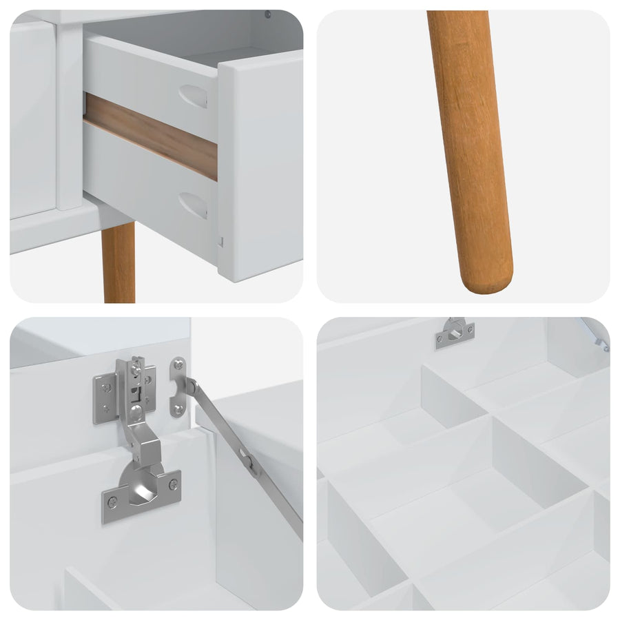 Plafondtafel FAUSKE Wit 112 x 50 x 78 cm