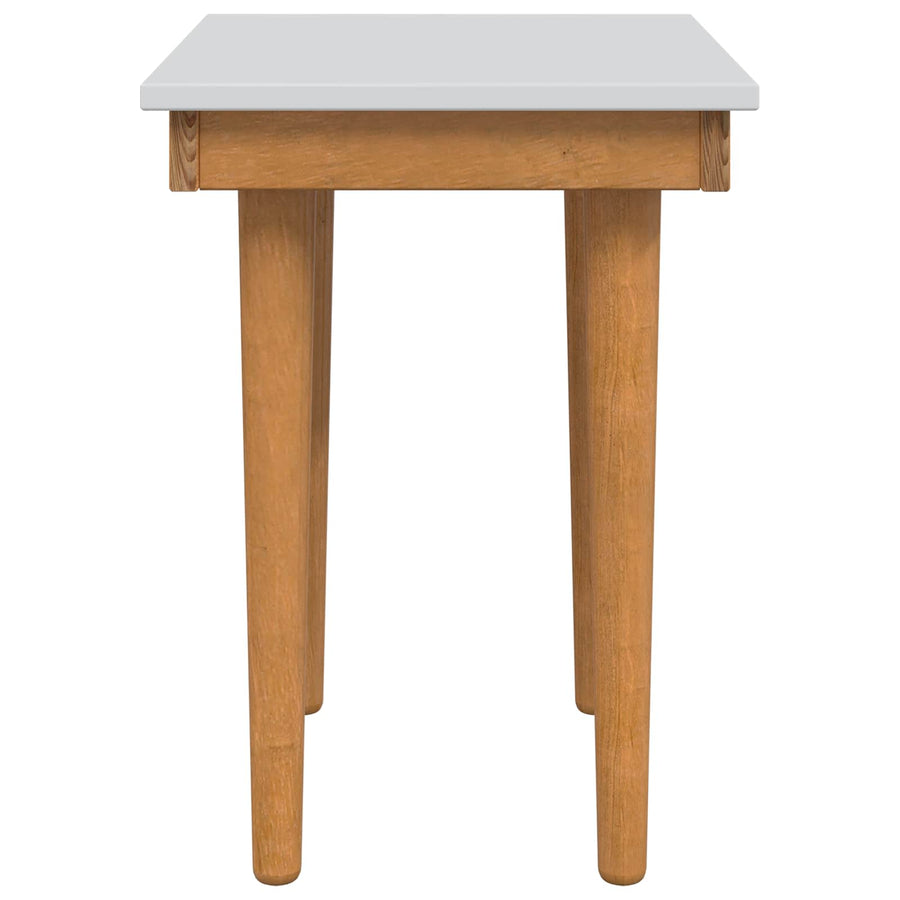 Henktafel Kruk FAUSKE Wit 40 x 33 x 45 cm Massief grenenhout