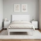 Nachtkastjes set 2 stuks wit 33,5x34,5x50 cm