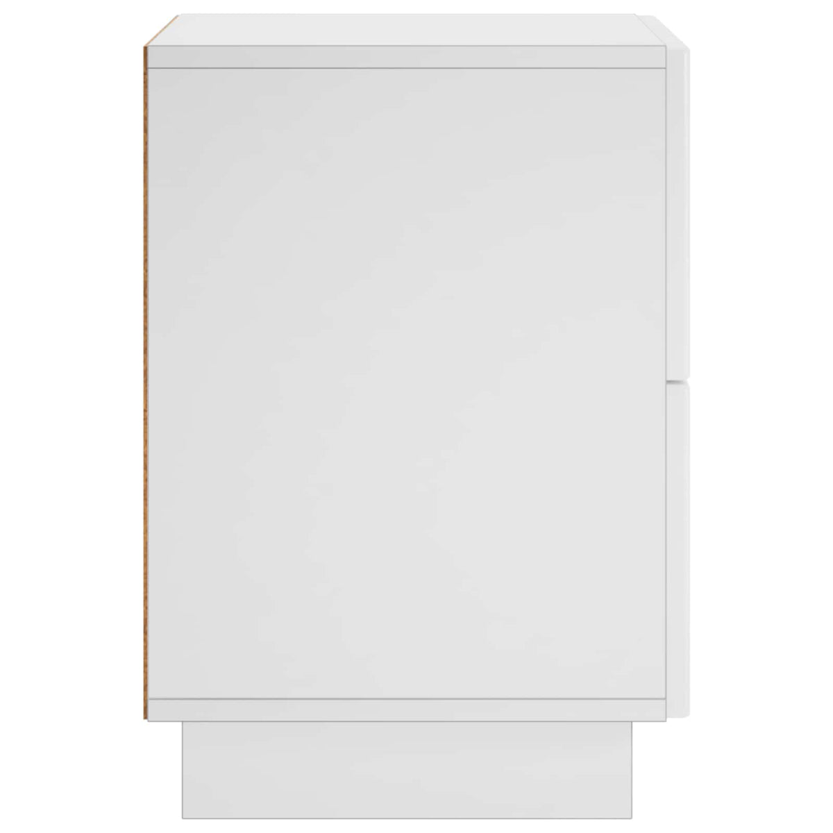 Nachtkastje 2 st Wit 33,5 x 34,5 x 50 cm Bewerkt hout