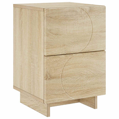 Nachtkastje Sonoma Eiken 33,5 x 34,5 x 50 cm Bewerkt hout