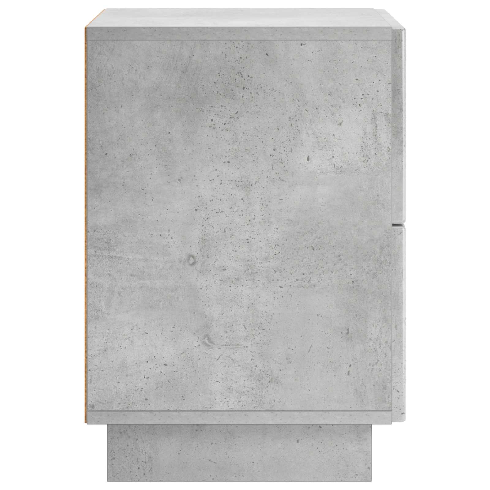 Nachtkastje 2 st Betongrijs 33,5 x 34,5 x 50 cm Bewerkt hout
