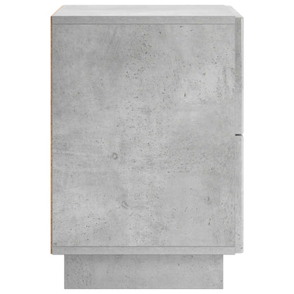 Nachtkastje 2 st Betongrijs 33,5 x 34,5 x 50 cm Bewerkt hout
