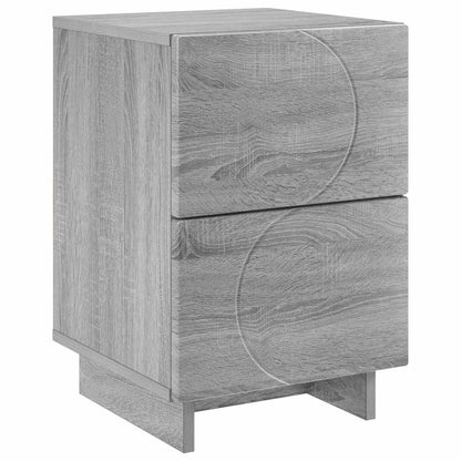 Nachtkastje Grijs Sonoma 33,5 x 34,5 x 50 cm Bewerkt hout