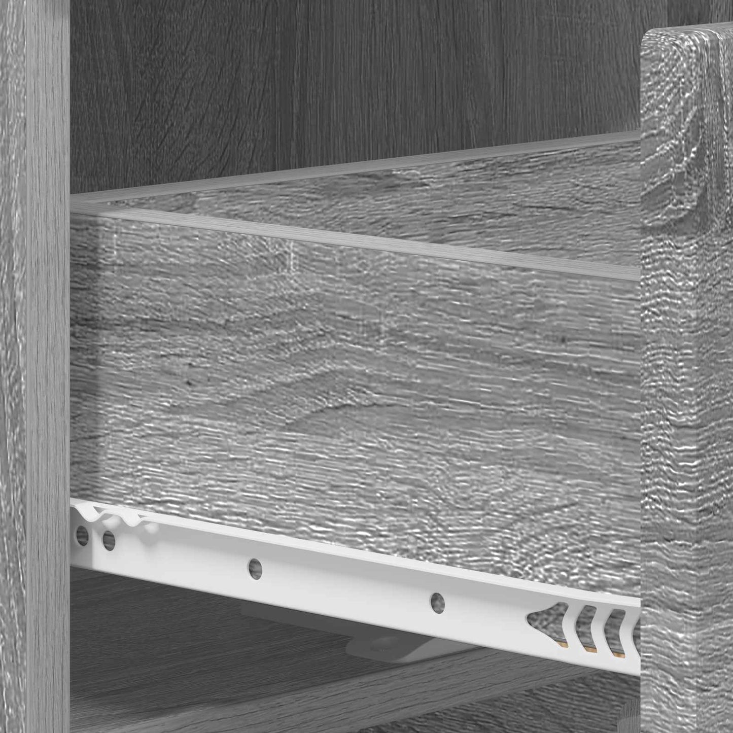 Nachtkastje 2 st Grijs Sonoma 33,5 x 34,5 x 50 cm Bewerkt hout