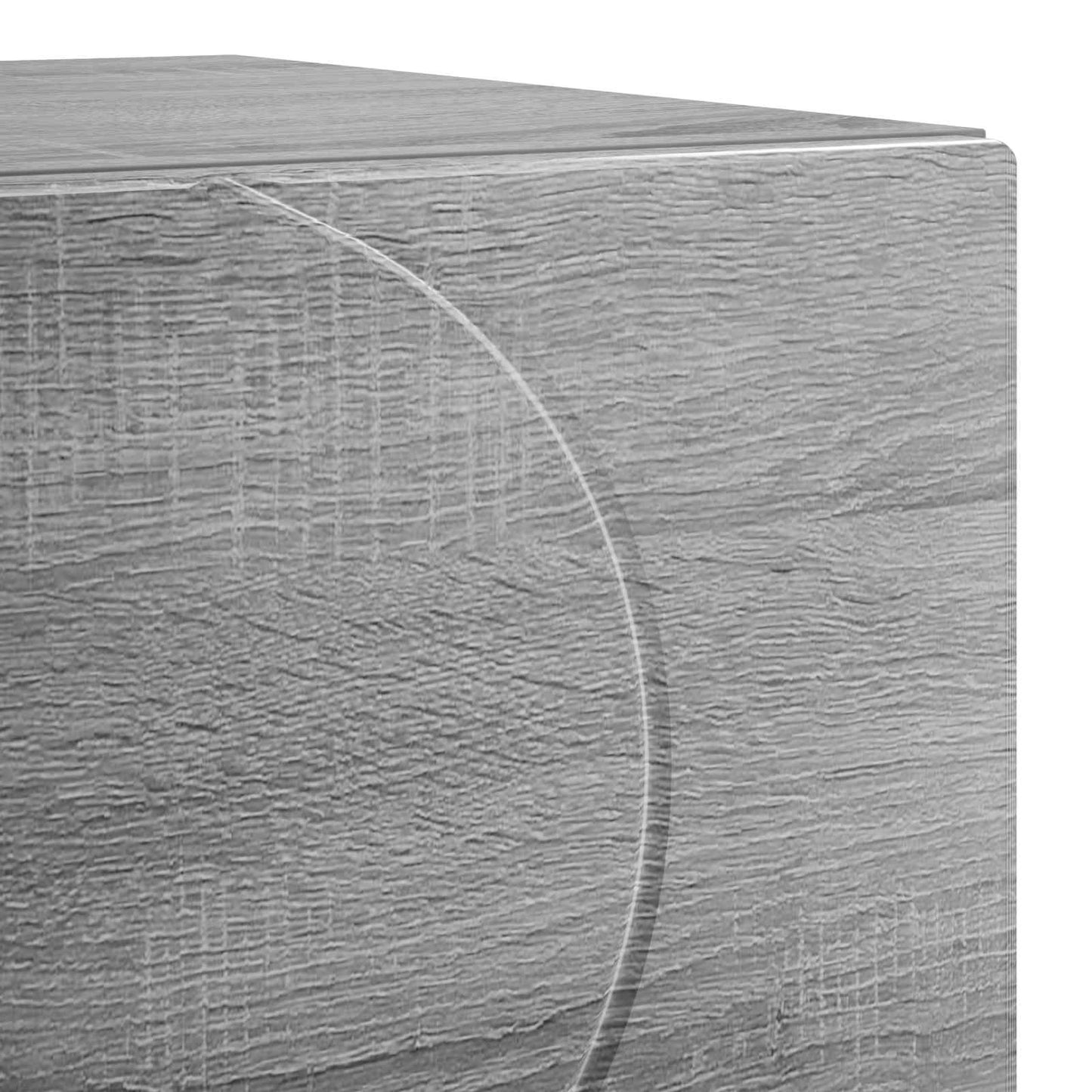 Nachtkastje 2 st Grijs Sonoma 33,5 x 34,5 x 50 cm Bewerkt hout