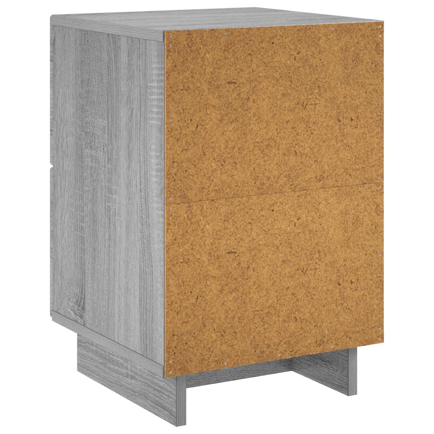 Nachtkastje 2 st Grijs Sonoma 33,5 x 34,5 x 50 cm Bewerkt hout