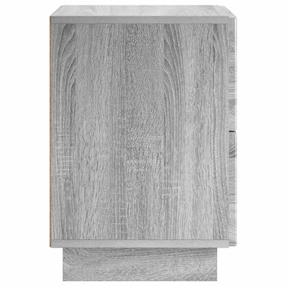 Nachtkastje 2 st Grijs Sonoma 33,5 x 34,5 x 50 cm Bewerkt hout