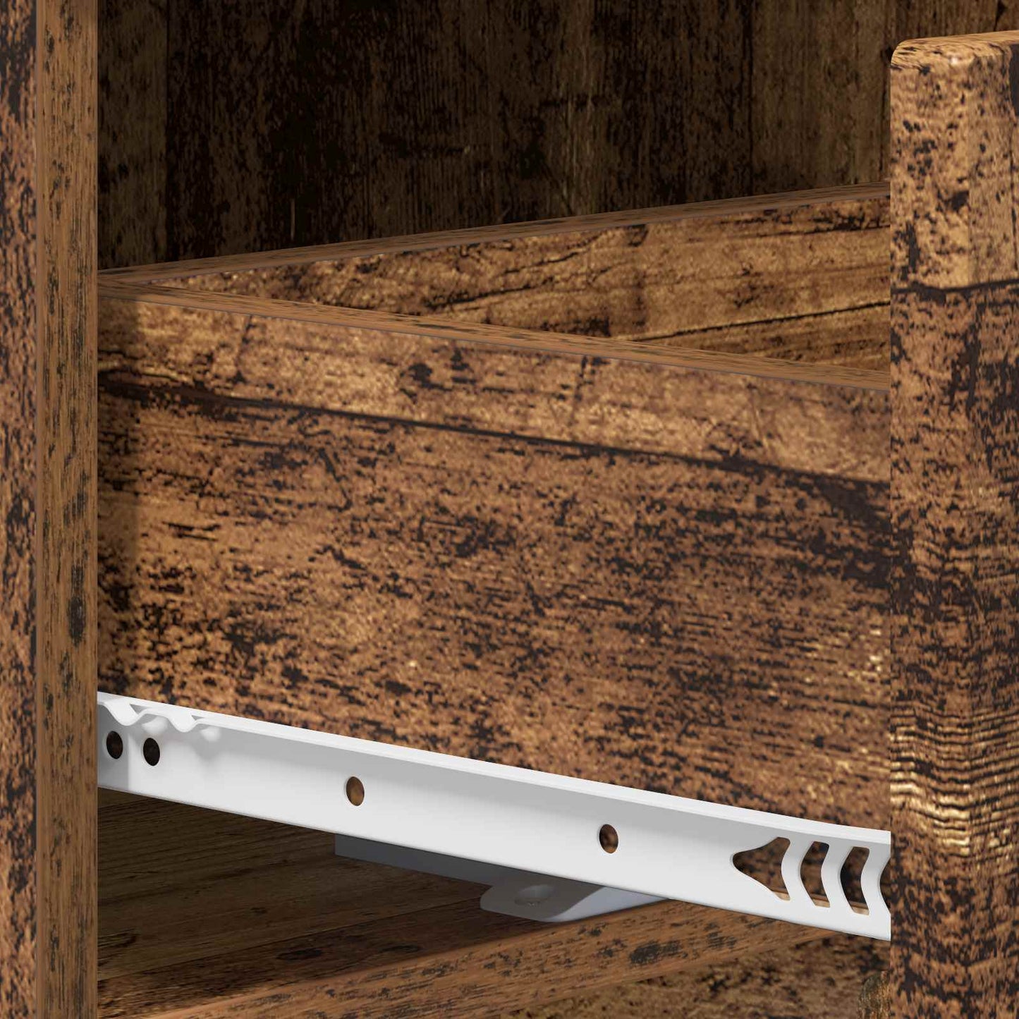 Nachtkastje 2 st Eikenhout 33,5 x 34,5 x 50 cm Bewerkt hout